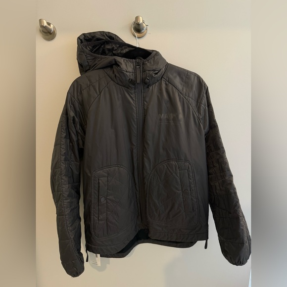 MAAP x The Arrivals Alt Road Jacket - Grey, Hooded Packable Quilted, Side Zips - Picture 8 of 12